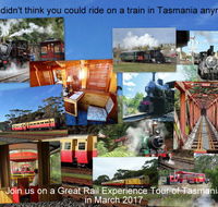 Great Rail Experiences  Tasmania Tour 2017 - Accommodation Directory