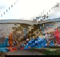 Willans Hill Water Tower Mural - Accommodation Directory