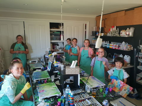 School Holidays - Kids Art Class - Painting - Accommodation Directory 0