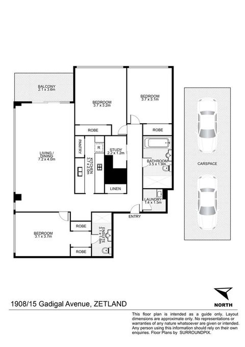 Gadigal Groove - Modern And Bright 3BR Executive Apartment In Zetland With Views - Accommodation Directory 11